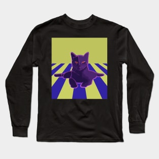 Glitchy cat Long Sleeve T-Shirt